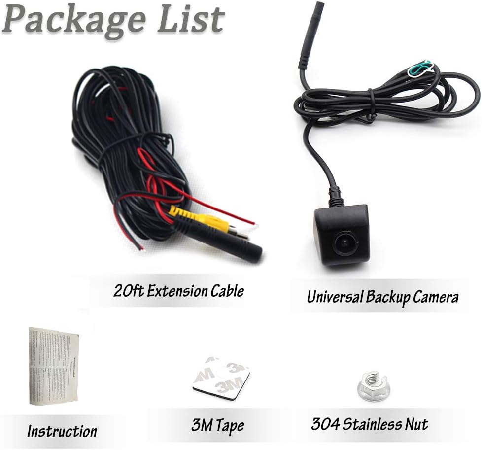 EW-U005 Mini Metal Body Reverse Car Backup Camera