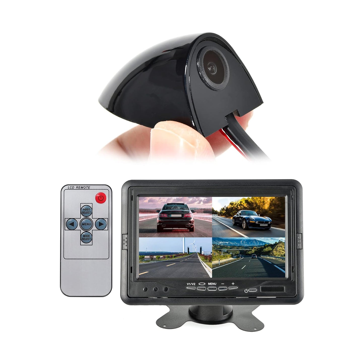 EW-M702S003KIT Blind Spot Side View Camera with 7'' TFT LCD Monitor Display
