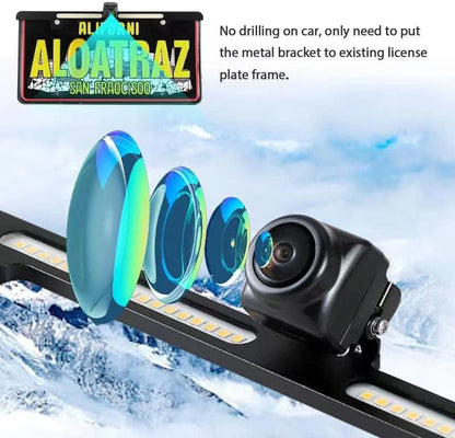 EW-MM02L002KIT License Plate Backup Light Bar with Camera with LCD 4.3" Monitor