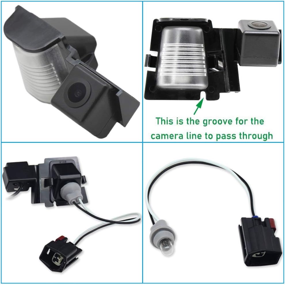 EW-004KIT License Plate Rear View Camera with Marker Light for Jeep Wrangler