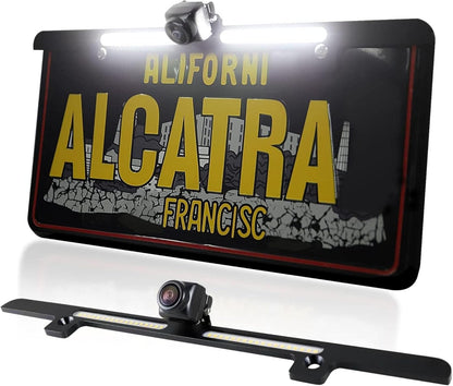 EW-L002 License Plate Backup Camera with LED Reversing Light Bar