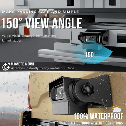 EW-B502APP WiFi Magnetic Hitch Wireless Backup Rear/Front View Camera