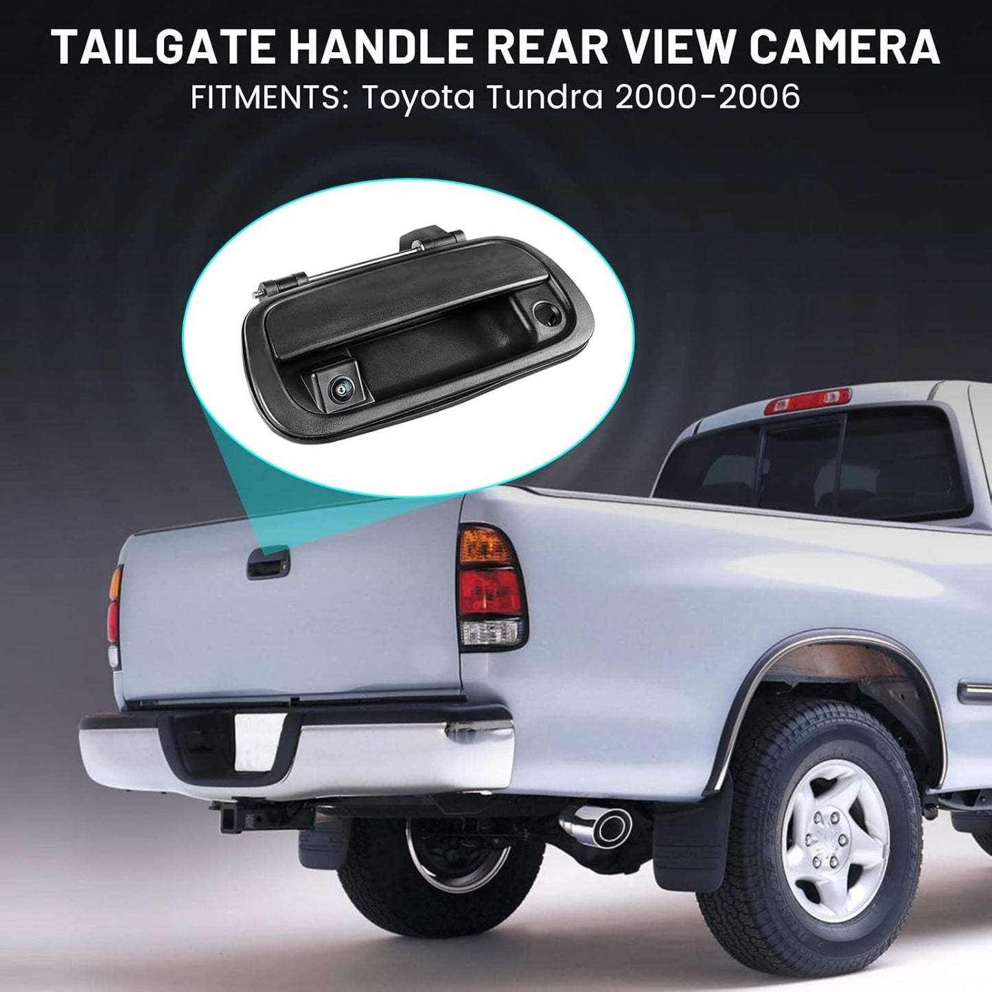 EW-T112 Tailgate Liftgate Latch Handle Rear View Reverse Camera with Keyhole