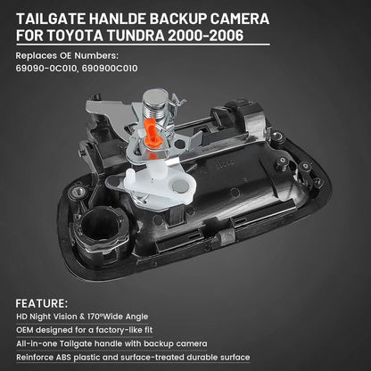 EW-T112 Tailgate Liftgate Latch Handle Rear View Reverse Camera with Keyhole