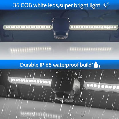 EW-L002 License Plate Backup Camera with LED Reversing Light Bar