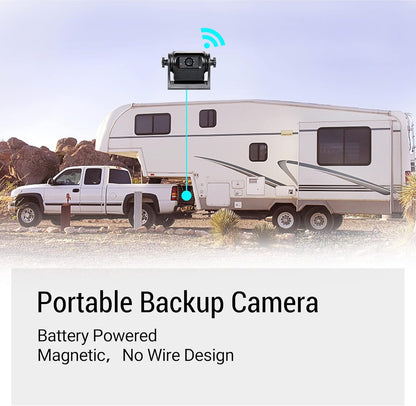 EW-B502APP WiFi Magnetic Hitch Wireless Backup Rear/Front View Camera