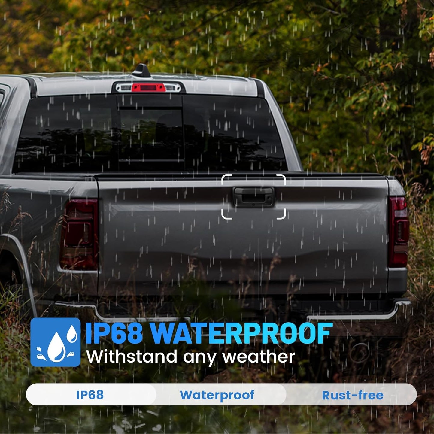 EW-T110 Rear View RCA Camera Tailgate Latch w/Key Hole