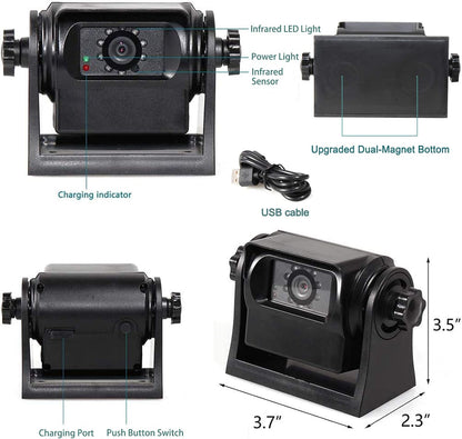 EW-B502APP WiFi Magnetic Hitch Wireless Backup Rear/Front View Camera