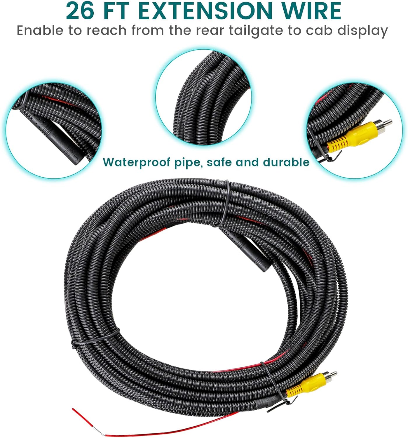 EW-T112 Tailgate Liftgate Latch Handle Rear View Reverse Camera with Keyhole