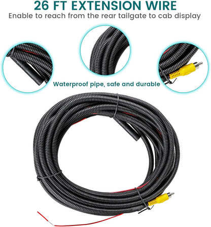 EW-T112 Tailgate Liftgate Latch Handle Rear View Reverse Camera with Keyhole