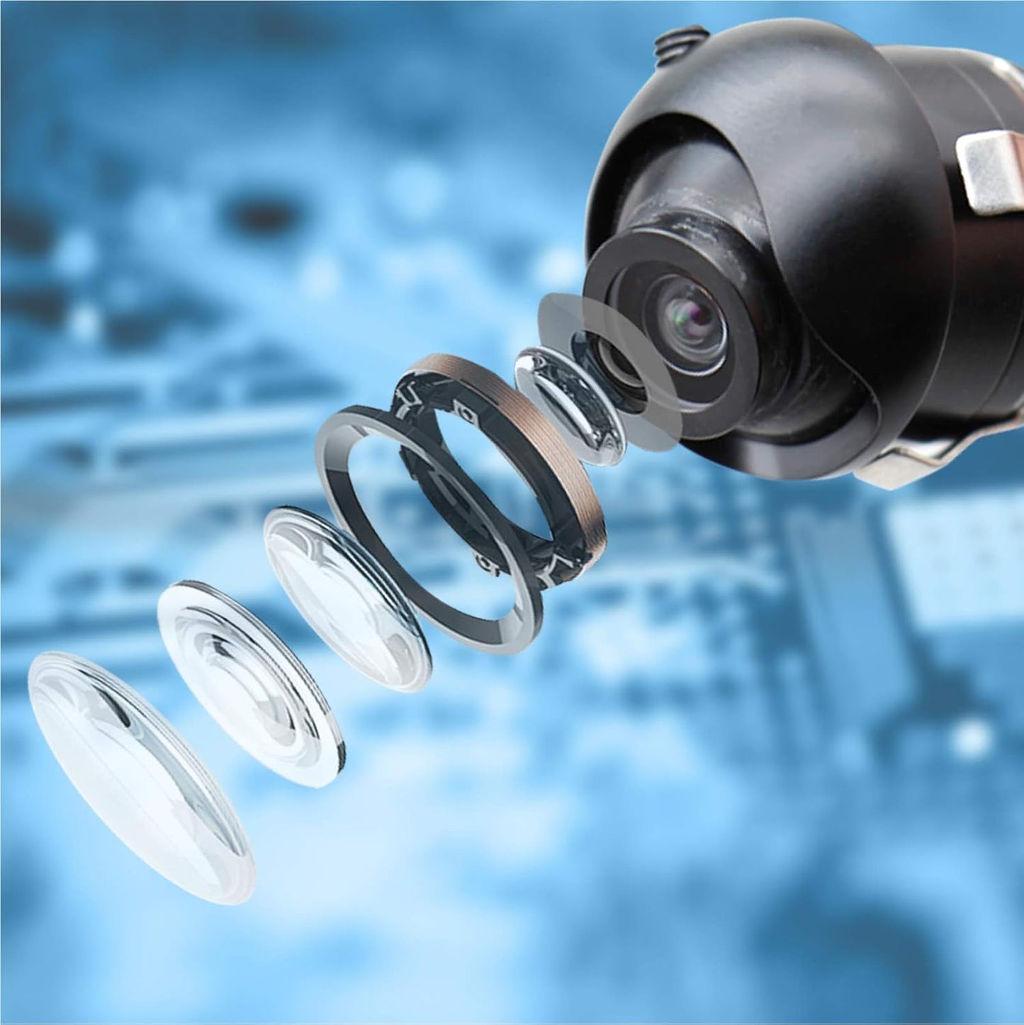 EW-U008 Mini Universal 360° Backup Rear Front Side View Car Camera