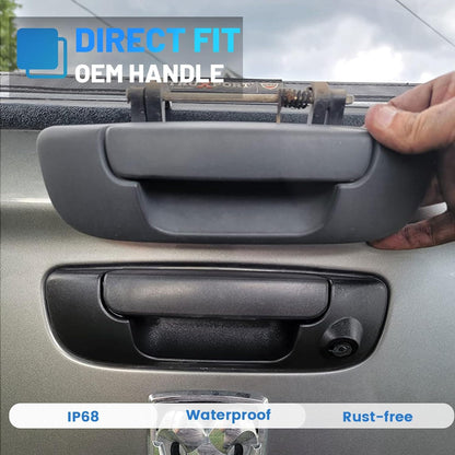 EW-T107 Tailgate Latch Door Handle Aftermarket Rear View Camera