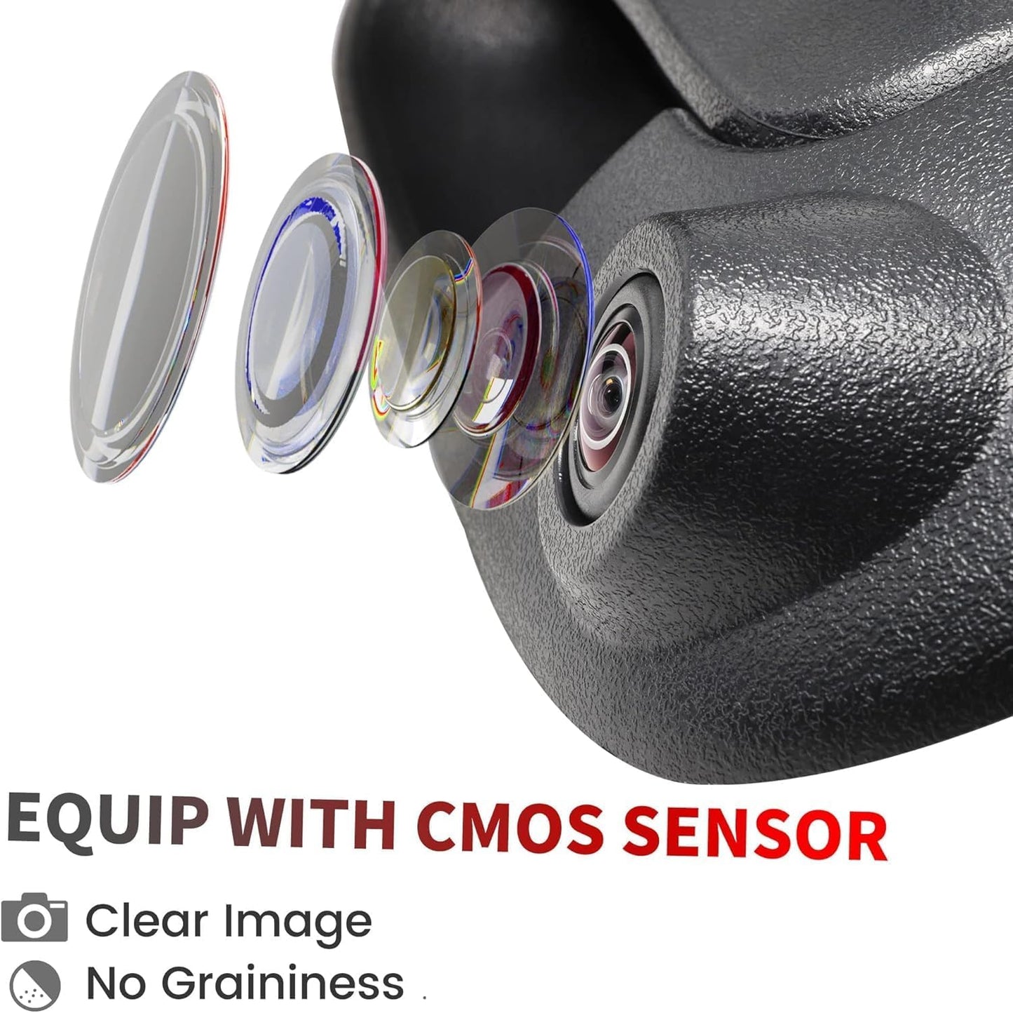 EW-MM02T107KIT Tailgate Handle Backup Camera with 4.3'' Rear View Mirror Monitor for Dodge Ram