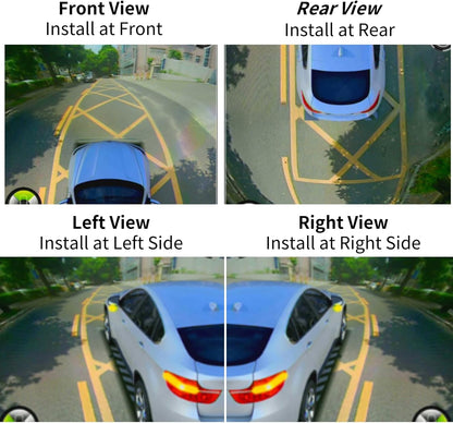 EW-U008 Mini Universal 360° Backup Rear Front Side View Car Camera