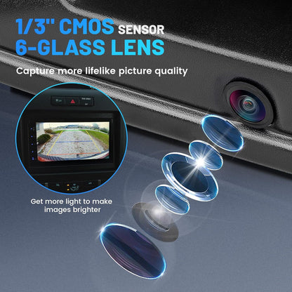 EW-T110 Rear View RCA Camera Tailgate Latch w/Key Hole