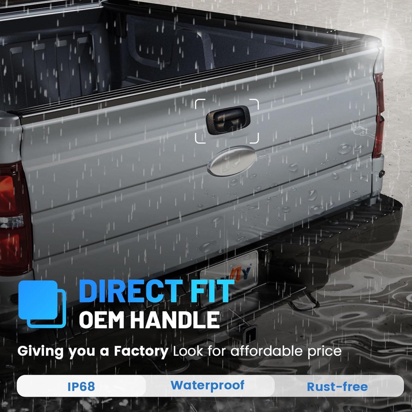 EW-T110 Rear View RCA Camera Tailgate Latch w/Key Hole