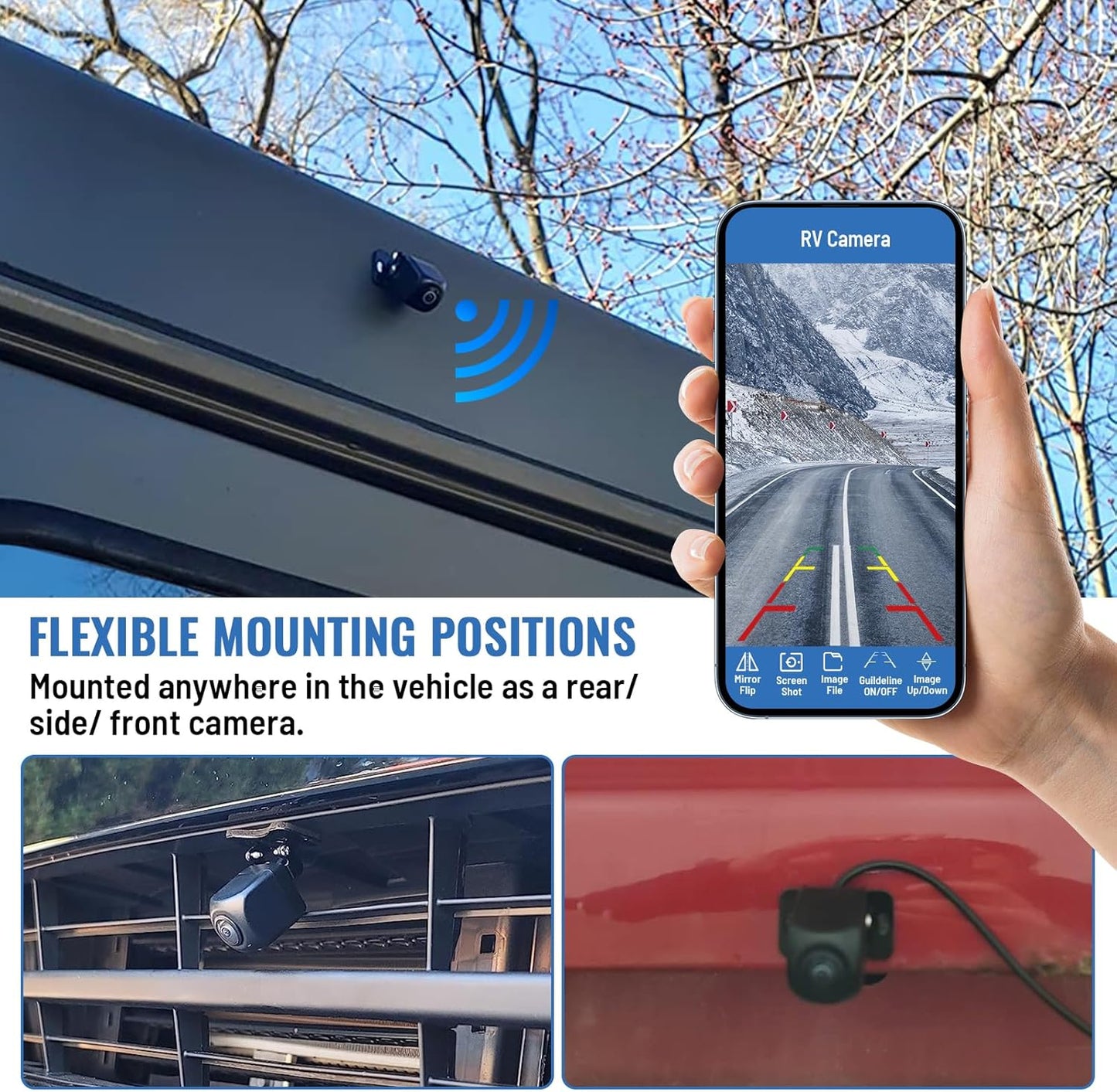 EW-U007 EW-U007 Digital Wireless Backup Camera Phone Tablet Monitor for iPhone Android