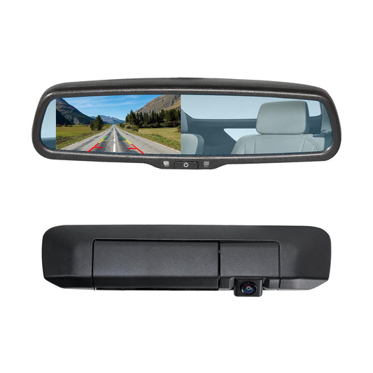 EW-MM02T121KIT Tailgate Handle Backup Rear View Camera with 4.3" LCD Monitor