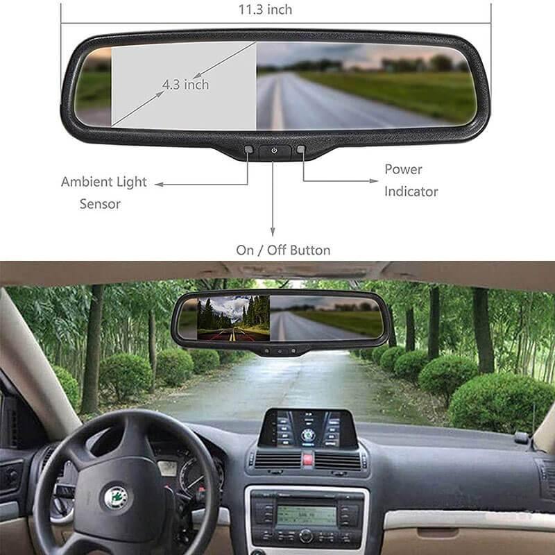 Tailgate Backup Camera with Mirror Monitor Kit - Ewaysafety