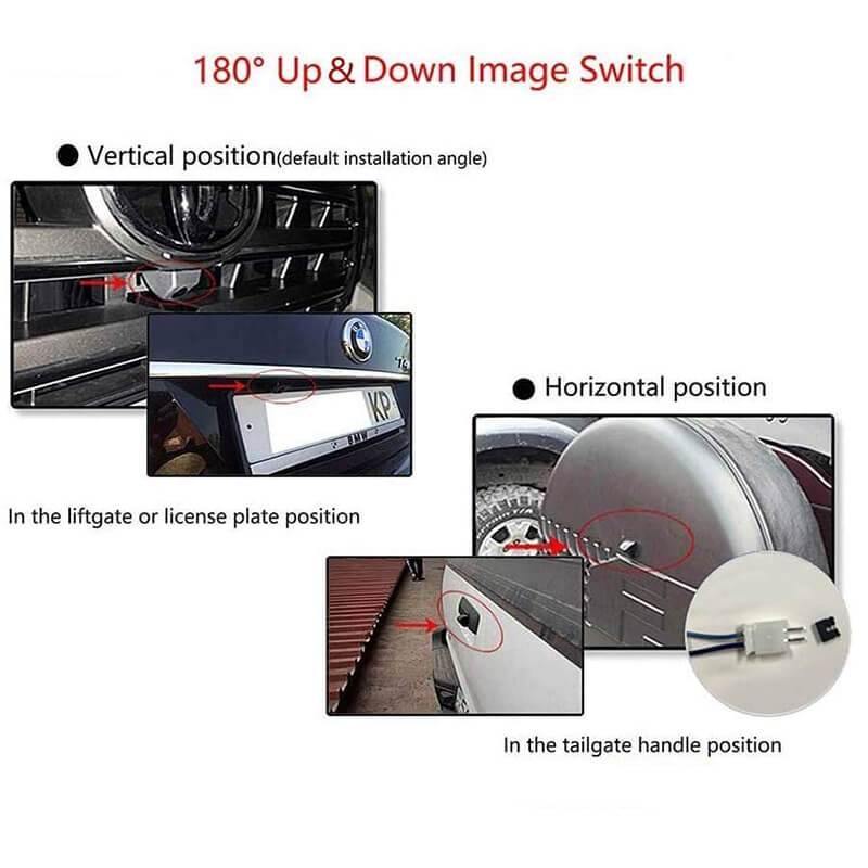 Universal Backup Camera with Mirror Monitor Kit - Ewaysafety